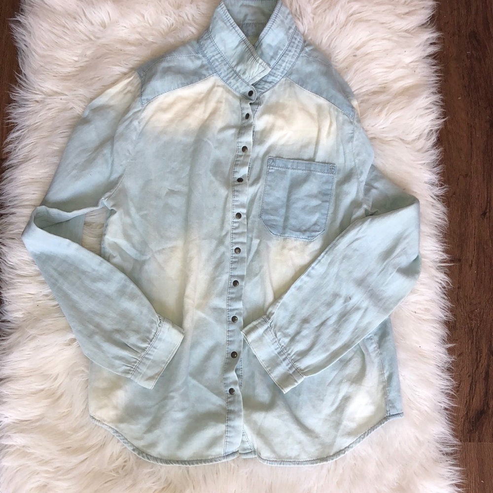 Denim Style Button Down Shirt